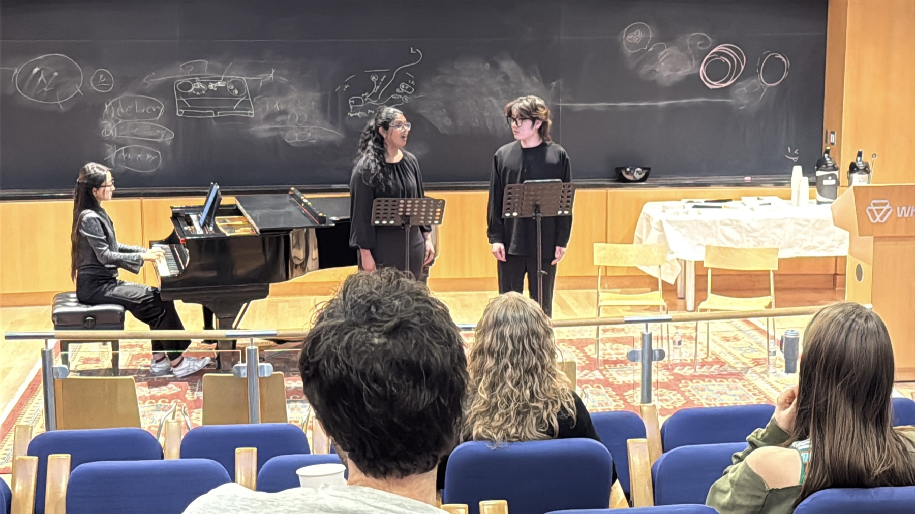 Performing at the Whitehead Institute, Cambridge